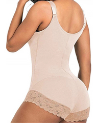 Seamless Zip-Front Full Body Corset Shaper