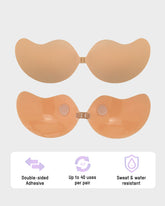 Mango Shaped Breathable Self-Adhesive Invisible Bra (2 Pack)