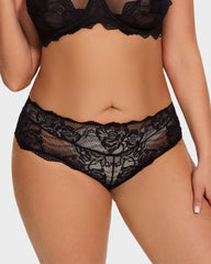 Floral Lace Seamless Brief Panty (3 Pack)
