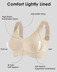 Comfort Full Coverage Wireless Lightly Lined Bra(2 Pack)