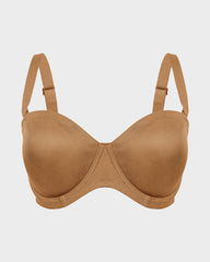 Comfort Push Up Unlined Bra with Removable Straps