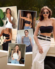 Strapless Bandeau Bra Non-Slip Wireless Padded Supportive Seamless Tube Bra