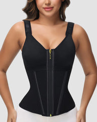 Double-Layer Tummy Control Waist Shaper Girdle With Bra