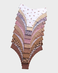 Seamless Wave-Edged Panties (10 Pack)