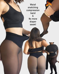 Compression  One-Seam Shaping Fleece Leggings