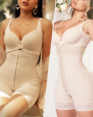 Tummy Control Shapewear for Women Fajas Colombianas Body Shaper Shorts with Zipper Crotch