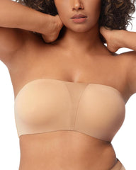 Plus Size Stay-Put Underwire Strapless Bra