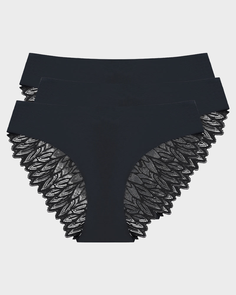Lace No Show Seamless Cheeky Panty (3 Pack)